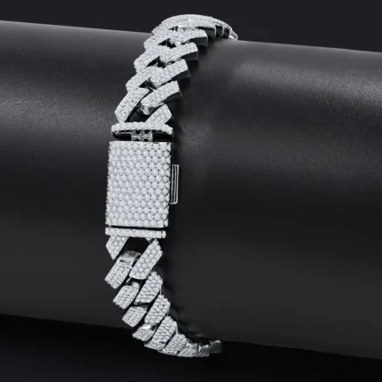 IVICH 14MM 925 MOISSANITE 8″ BRACELET